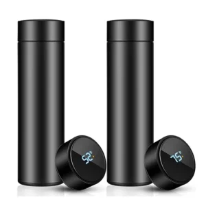 Cheap 500 Ml Smart Water Bottle Cup Led Stainless Steel Vacuum Flask Intelligent Thermos Smart Termos Termo Digital Flask Gift Pack of 5