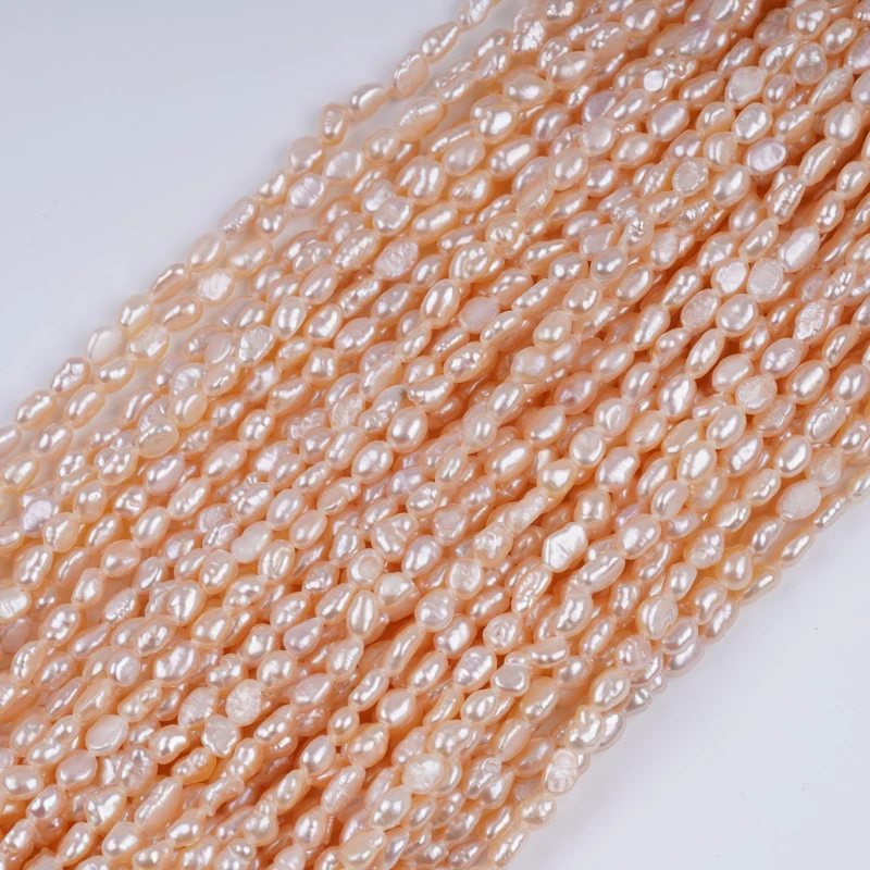 Big Promotion AA Grade 4-5mm Natural Color Loose Baroque Pearl for DIY Pack of 2 - Image 4