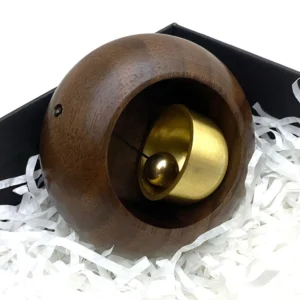 Cash Commodity Special Creative Gifts Fridge Magnet Ornaments Solid Wood Brass Bell Adsorption Doorbell Pack of 2