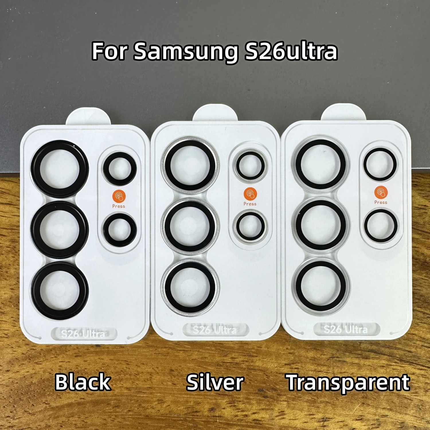 AR Anti-Reflective Tempered Glass Camera Lens Protector Metal Lens Ring for Samsung Galaxy S26/S26+/S26 Ultra Lens Protection Pack of 50