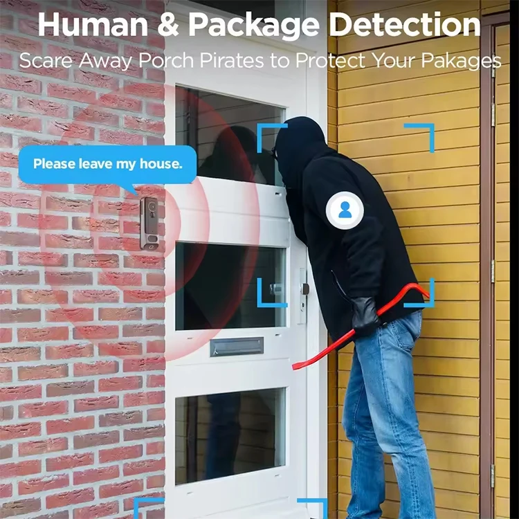 New Dual Wifi Camera Doorbell Outdoor Human Detection Night Vision APP Control Wireless HD Smart Wifi Video Doorbells - Image 3