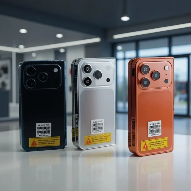 V-999 Foreign Language Version Dual Screen 2.8 Inch Folding Feature Phone Large Buttons Flashlight Spare Phone