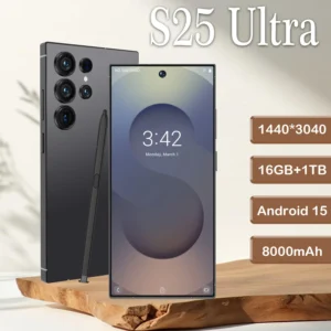 Customer Choice Brand New Unlocked S25 Ultra Android 13 Phone 16GB+1TB 8-Core 6.8 Inch Screen Dual Sim 48MP Camera Smartphone