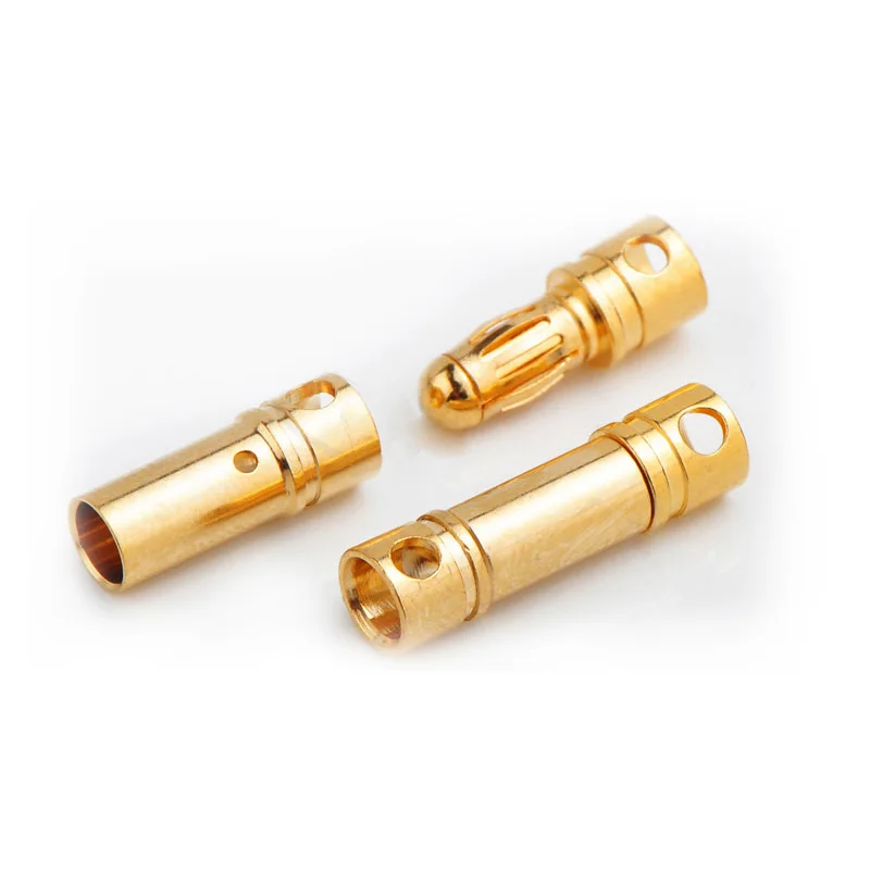 Pure Copper Plugs (2.0mm to 6.0mm) - 2mm, 3mm, 3.5mm, 4mm, 5mm, 5.5mm, 6mm Connectors for RC Model Motors & ESC - Image 3