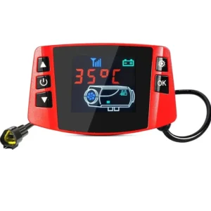 Diesel Heater Controller, diesel air Heater LCD Display Screen, with Remote Control, Suitable for 12V/24V2KW, 5KW, 8KW
