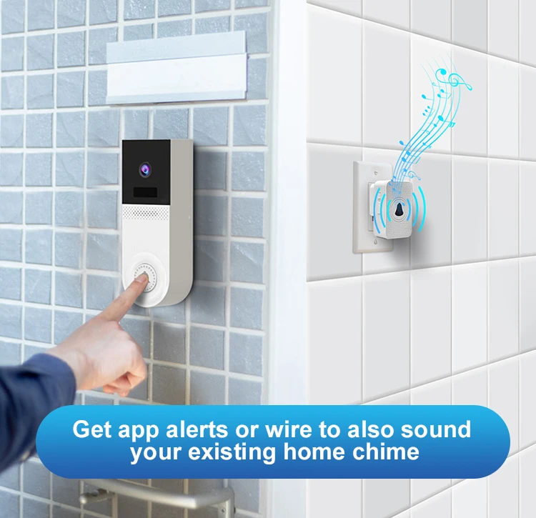 Wholesale HD 2MP 3MP UBOX Night Vision Visual Smart Doorbell Battery Powered Two-way Audio WiFi Video Doorbell - Image 2