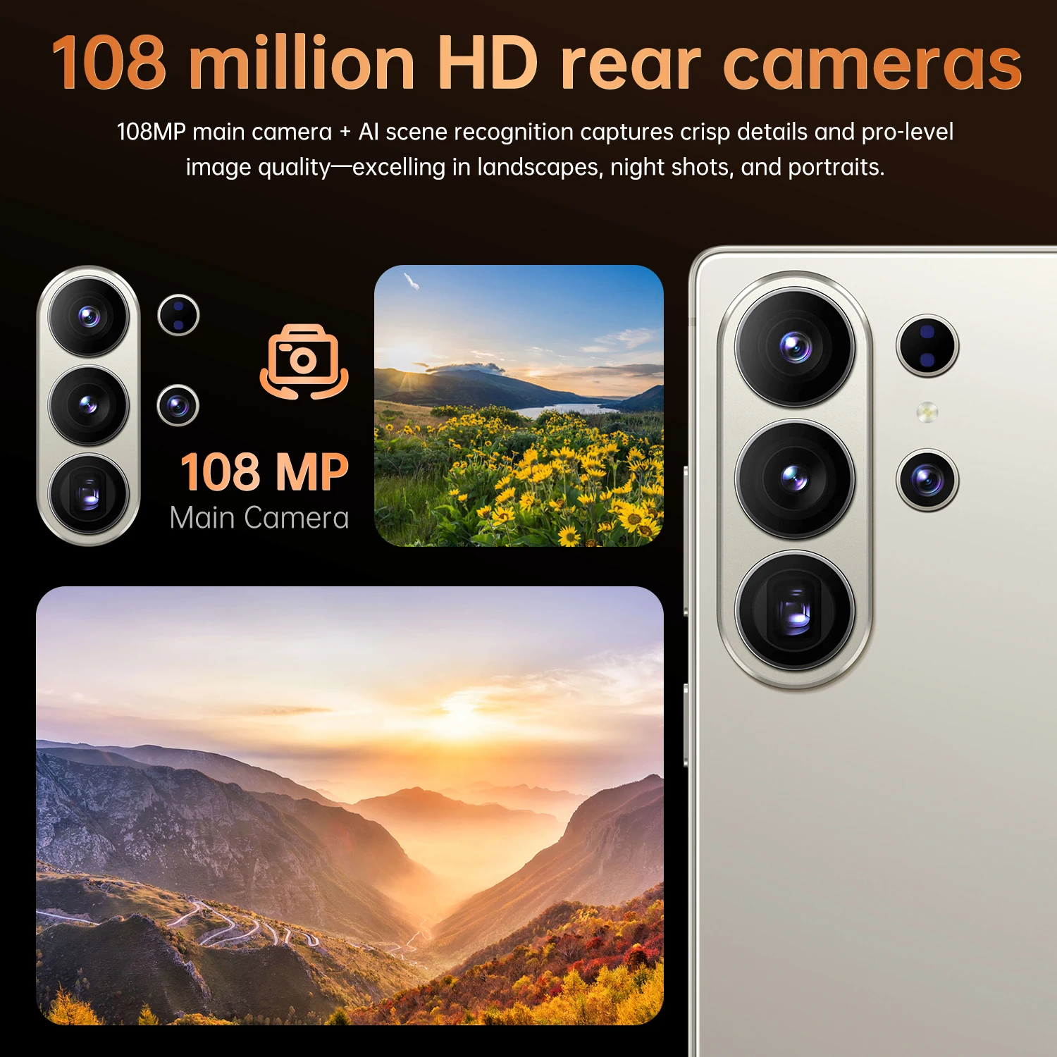 New Popular 5g Smartphone S26ultra Global Unlock Android 13 6800mh Main Camera Cheap Gaming Phone - Image 3