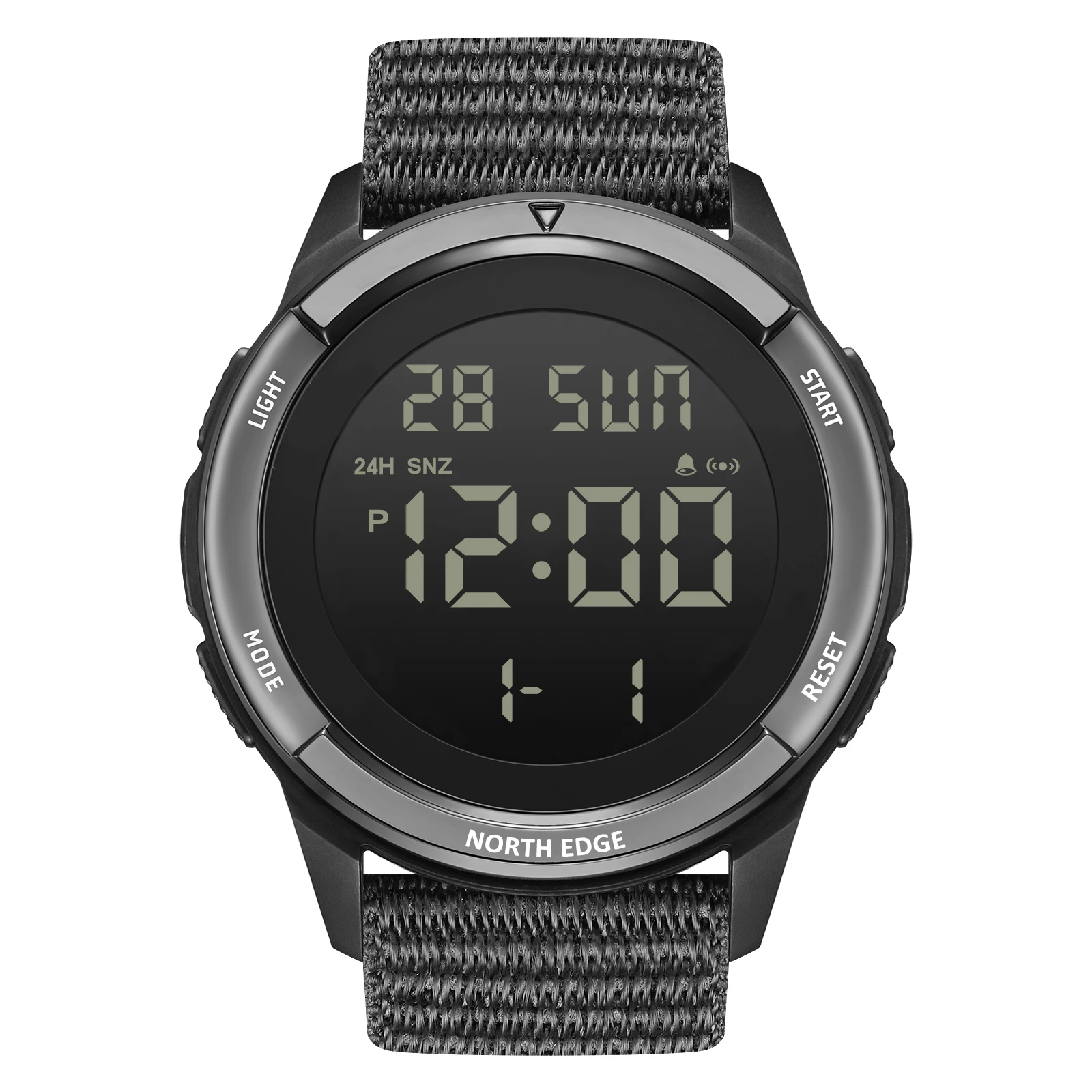 NORTH EDGE TERRAX Men's Digital Watches Outdoor Sports Swimming Waterproof 50M Stopwatch Countdown Light Watch Men Pack of 5 - Image 4