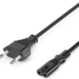 PVC Jacket Pure Copper European AC Power Cable to IEC VDE C7 EU 2 Pin Plug EU Power Cord Pack of 10