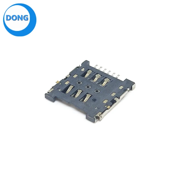 Flip Small Card Micro SIM Card Holder 6P Flip Style 6PIN Card Slot Pack of 20 - Image 2