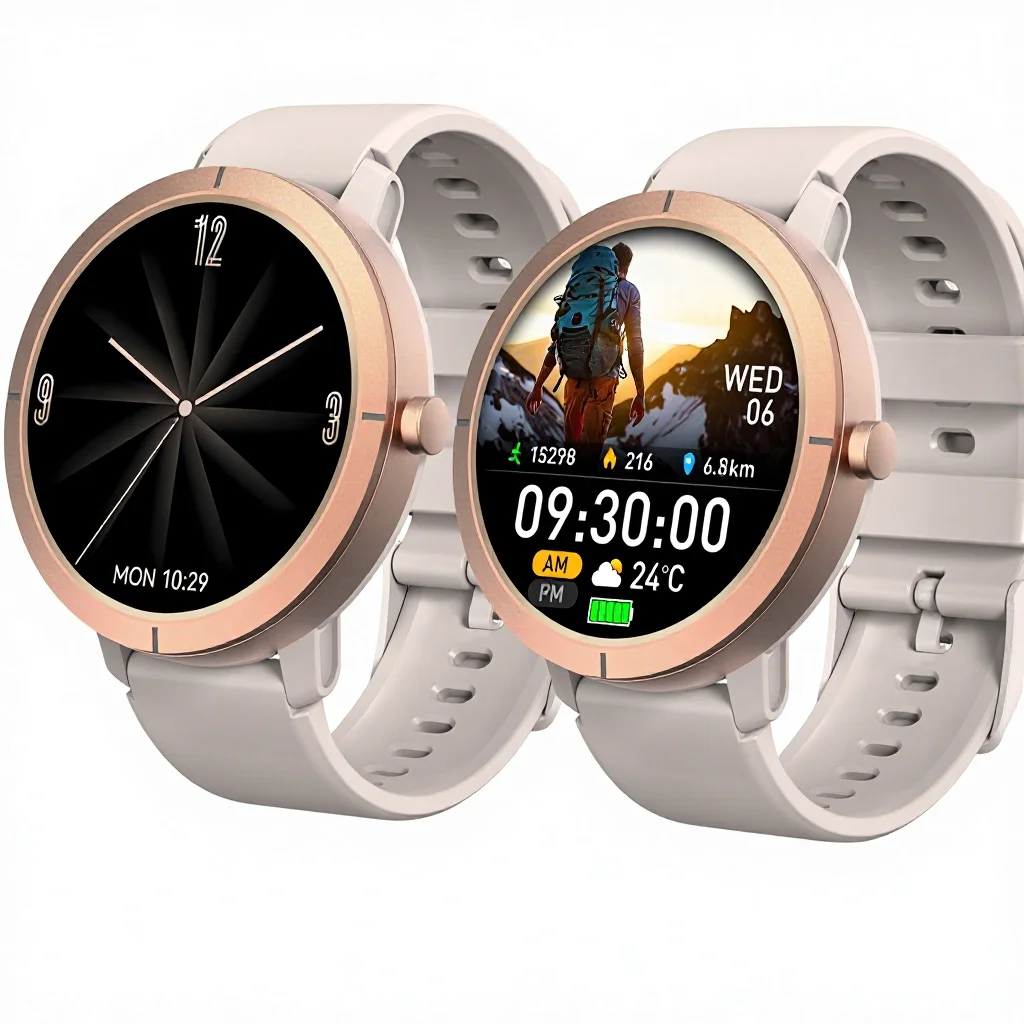 Smartwatch with GPS Positioning Compass Call Function Health Fitness Sports Smart Watch Pack of 3