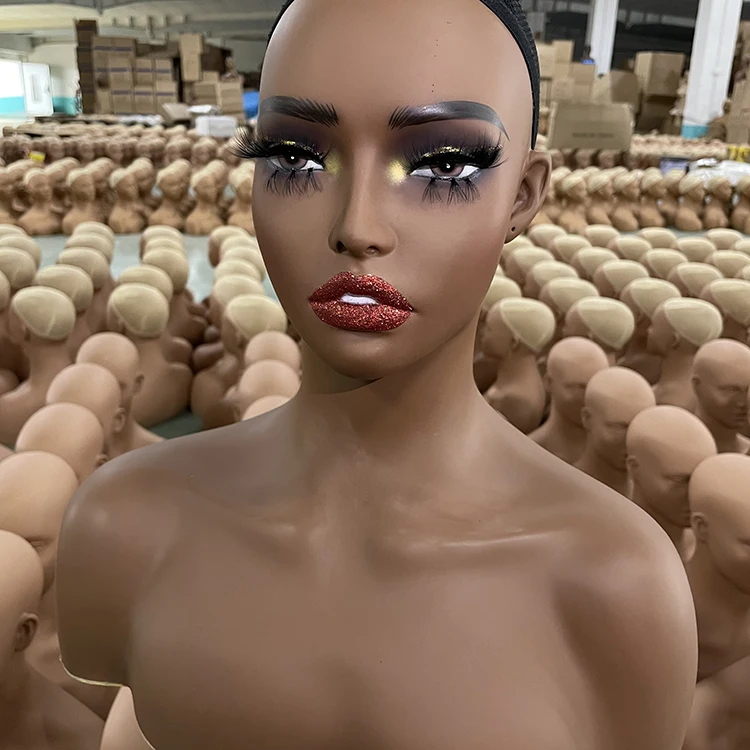 Mannequin Wig Heads Wig Display Mannequin Head with Make up Wholesale Female Mannequin Head for Wig Display - Image 2