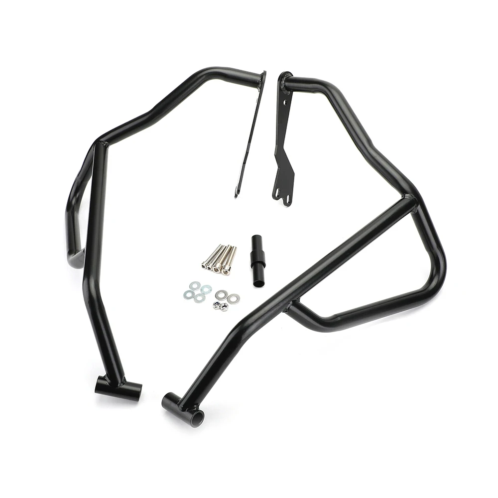 Customizable Colors-Black Motorcycle Upper Lower Engine Guard Crash Bar Protection for Honda CB500X 19-20Crash Bar Grand bar