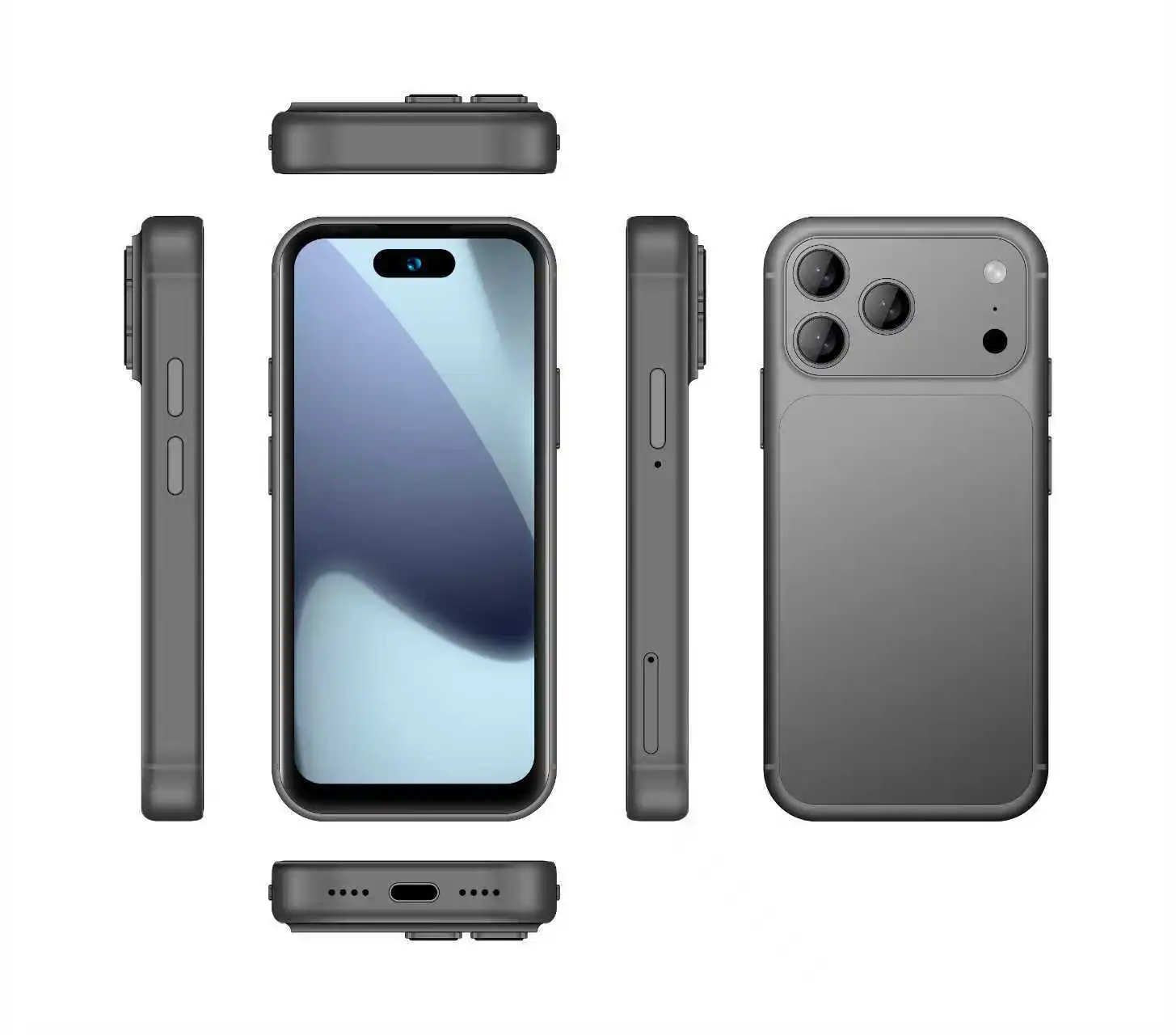 Hot Selling I17 ProMax Mini Android10 Smartphone 3.75" 4GB ROM Dual SIM Face Recognition Fingerprint 16MP - Image 2