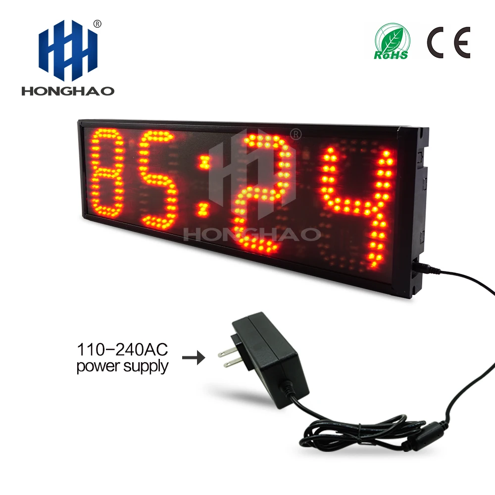 Hangzhou Honghao Best Brand Big Digit Single Sided Clock Sports Timer LED Stopwatch for Racing Pack of 5 - Image 4
