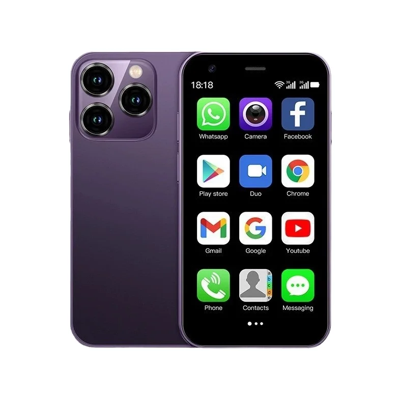 SOYES XS15 Mini 3.0" HD Display Android 8.1 Smartphone 2GB RAM+16GB ROM Dual SIM French Support Pack of 2