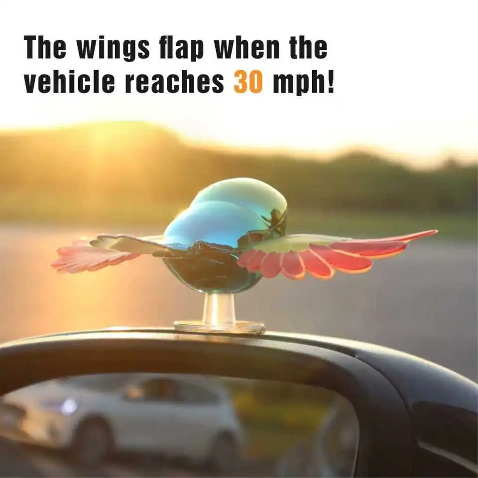 Flying Bird Car & Motorcycle Ornament ABS Plastic Creative Cute Home Decor Car Interior Decoration OLIVER Fit Pack of 10 - Image 4