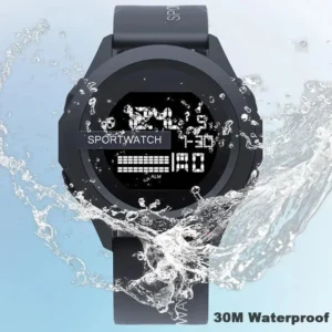 Men's New Sport Digital Wristwatch Luminous Week Display Waterproof Business Electronic Clock Crystal Dial Stopwatch Watch Pack of 10