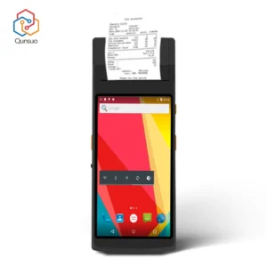 5.5 Inch Android Handheld POS PDA Terminal with 58mm Thermal Printer NFC 4G 2D Barcode Scanner IP67 Rugged Stock Available