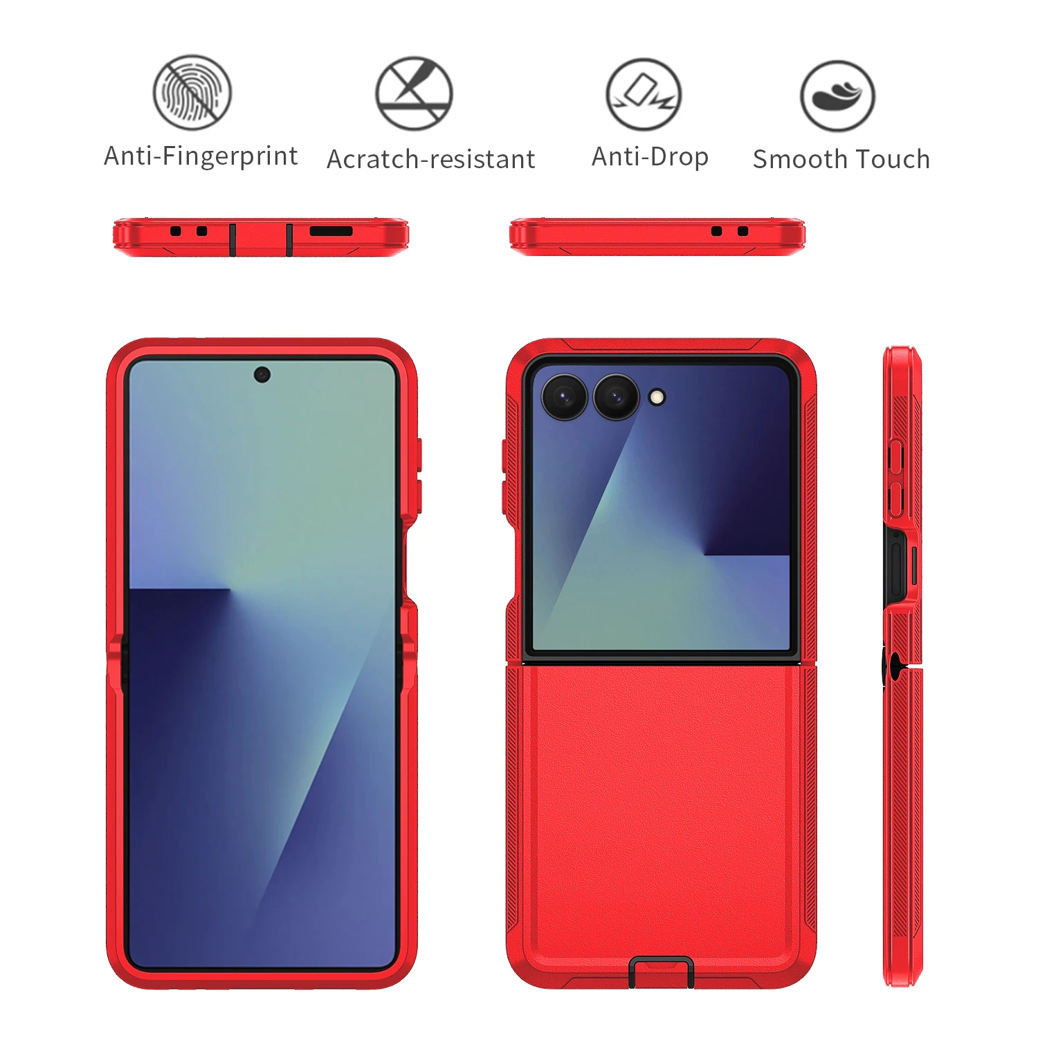 Heavy Duty Holster case for Samsung Z Flip 7 Rugged Belt Clip Defender case Pack of 50 - Image 2