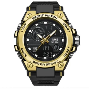 Men's Luxury Sport Watches Digital & Analog with Stop & Alarm Features Water-Resistant Style
