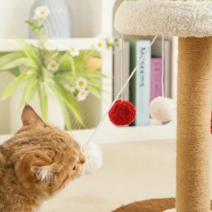 Wholesale Green Sisal Hemp Cat Climbing Tree with Play Ball Toy Cat Scratcher Tower Christmas Tree Cat Tree Pack of 20