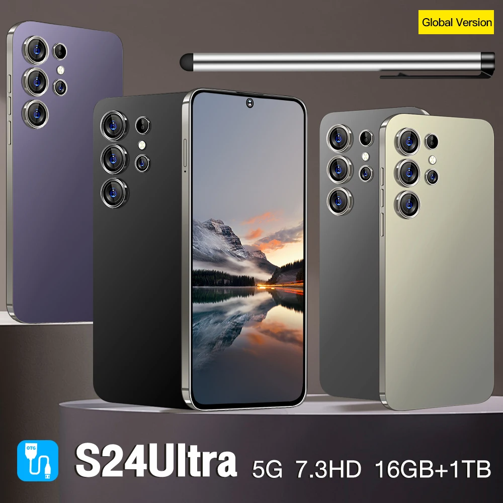 New S25 Ultra Smartphone 7.3 Inch Large LED Display 4K Resolution LTE Built-In Pen All-In-One 3 64 Sports Entertainment - Image 3