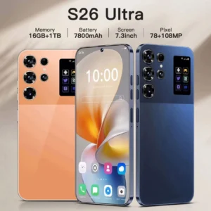S26 Ultra Smart 5G Smartphone 16GB+1TB Dual SIM Deca Core CPU 7.3 Inch HD Screen 7800mAh Battery 108MP Global Version