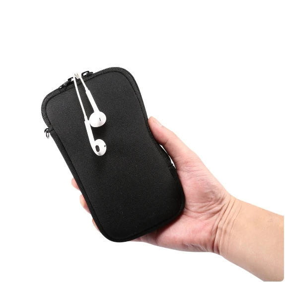 Universal Neoprene Zipper Mobile Phone Bag 16 15 14 13 12 Pro Max Samsung Xiaomi Shockproof Cellphone Storage Bag for iPhone 17 Pack of 10 - Image 3