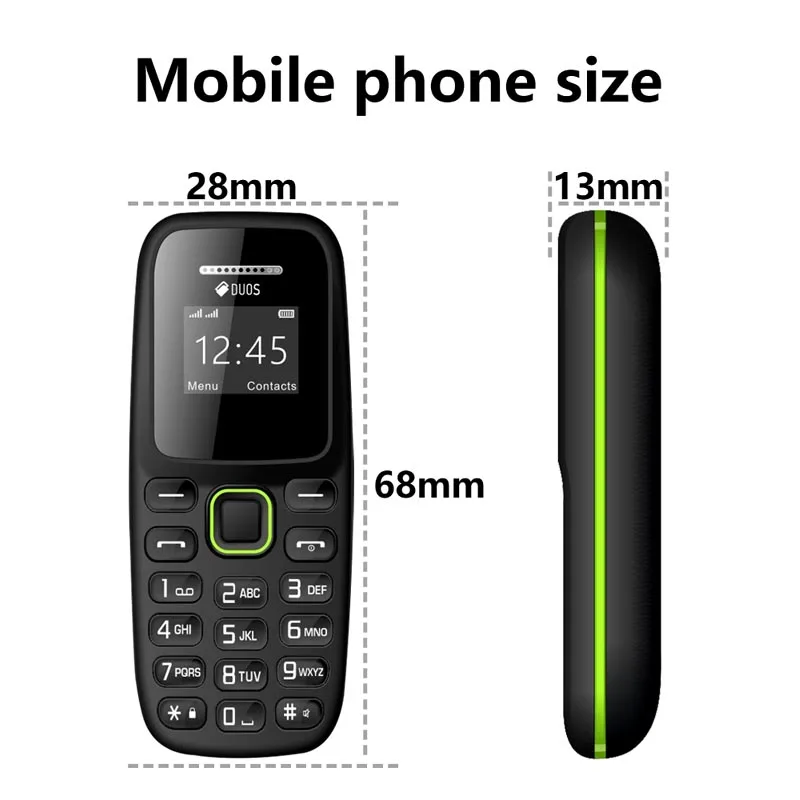 BM310 Small Mini Feature Cell Phone Unlocked Keypad Smart Mobile Phones With Two Sim Card Slots 2G GSM Small Pocket Mobile Phone Pack of 5 - Image 2