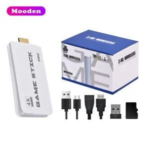 J M15 HD Game Stick 4K Built in Retro 20000 Games Video Game Stick Dual Joystick for PS1/SNES