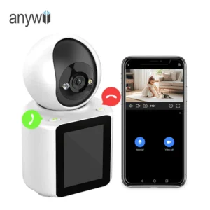 Anywii P100B Indoor Home Security Cctv Camera for Two-way Video Calls and App Based Motion Alerts
