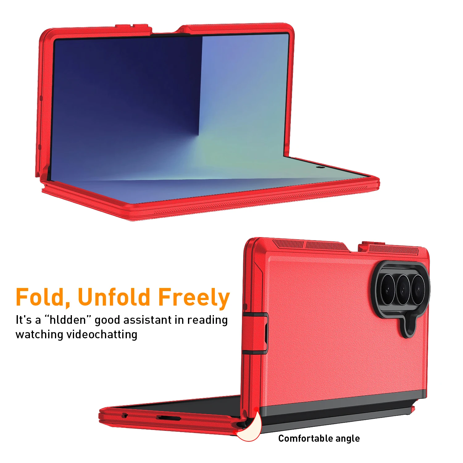 Heavy Duty Holster case for Samsung Z Fold 7 Rugged Belt Clip Defender case Pack of 50 - Image 3