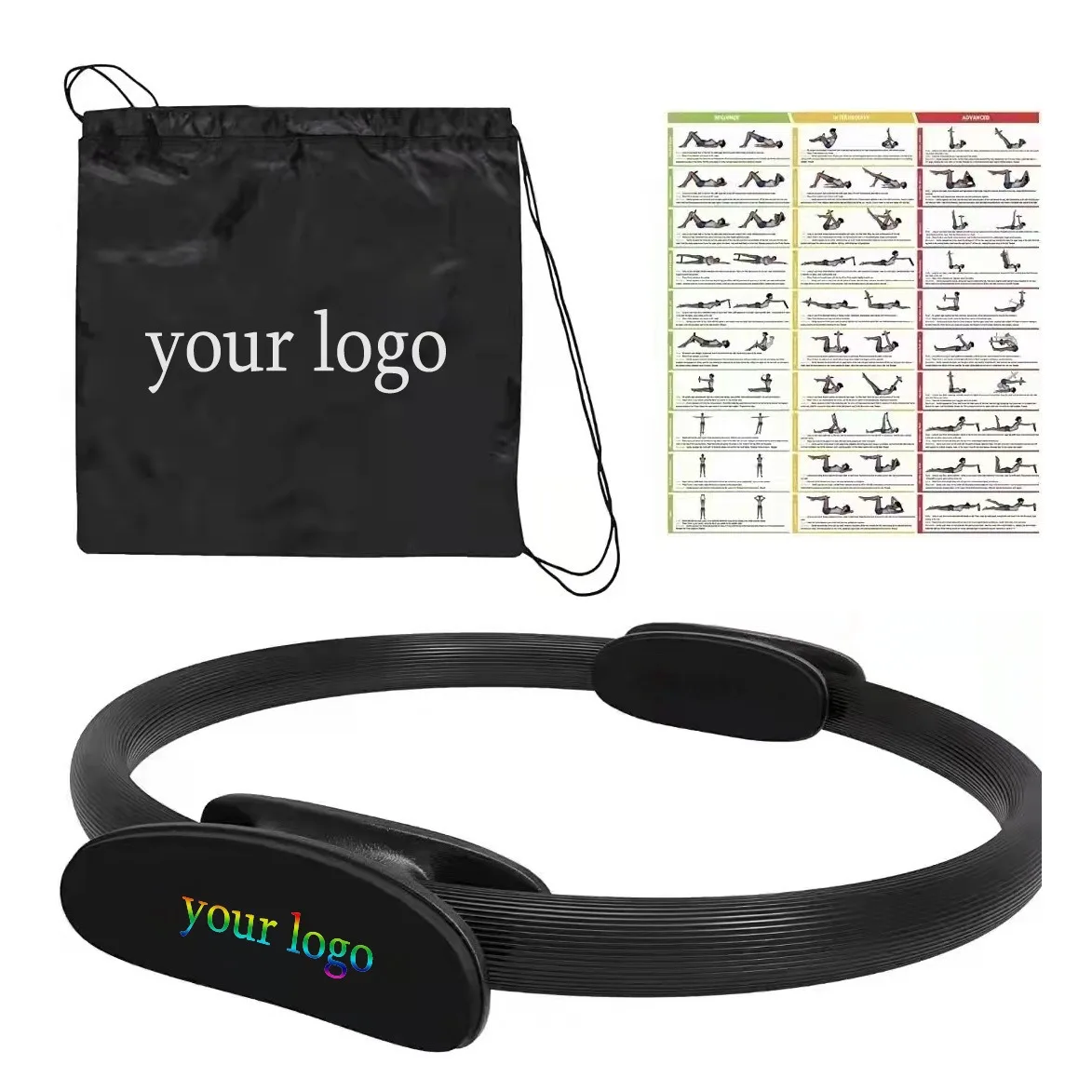 s Pilates Accessories Professional Yoga Fitness Pilates Magic Ring Durab Pilates Magic Ring Circle for Body Building Pack of 5 - Image 2