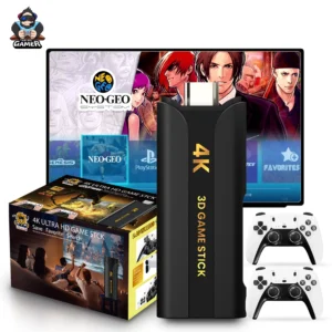 ZOKU Q8 MAX 8K 4K HD 40000 Games 64G Video Game Console with WiFi Player & Wireless Controller Best TV Gaming Console Pack of 2