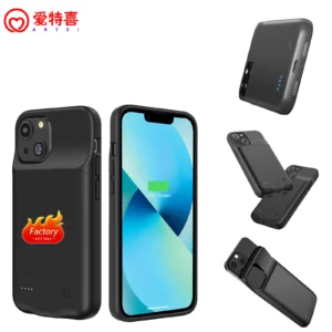 New Soft Slim Rechargeable Power Bank Portable Battery Case Charger Back Cover for Iphone All Series Back Clip Power Case Pack of 10