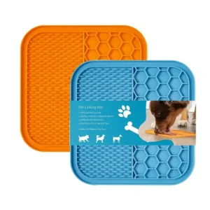 Silicone Waterproof Pet Food Mat Dog Bath Peanut Butter Lick Pad Pet Dog Lick Mat With Suction Cups Pack of 40