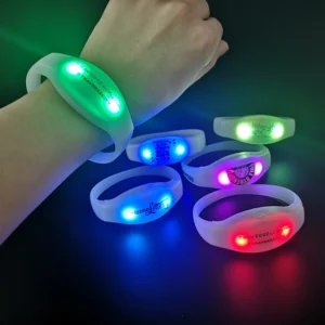 RICHSHINING Supply LED Wristband Wireless Control Promotional Bracelet for Concert Party Pack of 500