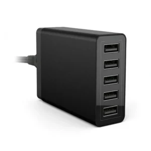 USB Charger 40W USB Charging Hub 8A 5-Port Desktop USB Charging Station with Multiple Port for Tablet/Mobile Phones/electronics