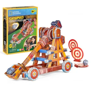 3D Catapult Puzzle Science Educational Model Assembled Jigsaw Toys for Kids Paper Physics Model Gifts
