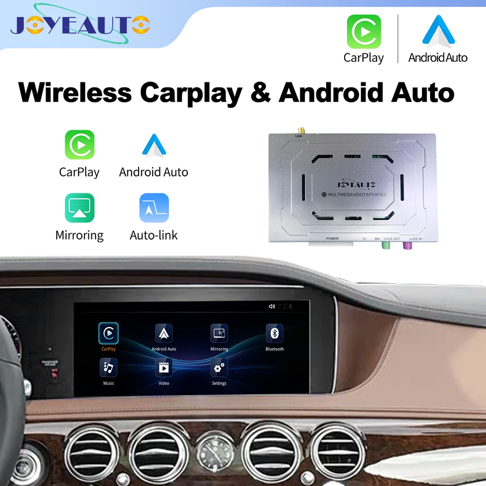 Joyeauto AMG GT(17-18)/C Class W206(19-20)/E Class W212(16-20)/ S Class W222(18-20) Wireless Carplay Android Auto Interface MMI - Image 2