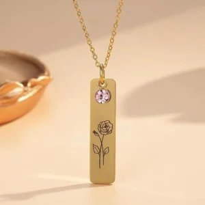 SongYi Gold Stainless Steel Necklace Variety Plant Flower Pattern Personalized Birthday Mother's Day Gift Buddhism Pack of 12