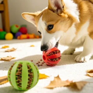 Pet Manufacturer Rolling Dog Ball Interactive Dog Toy Slow Feeder Chew Pet Dog Toys Treat Dispenser Toy Pack of 30