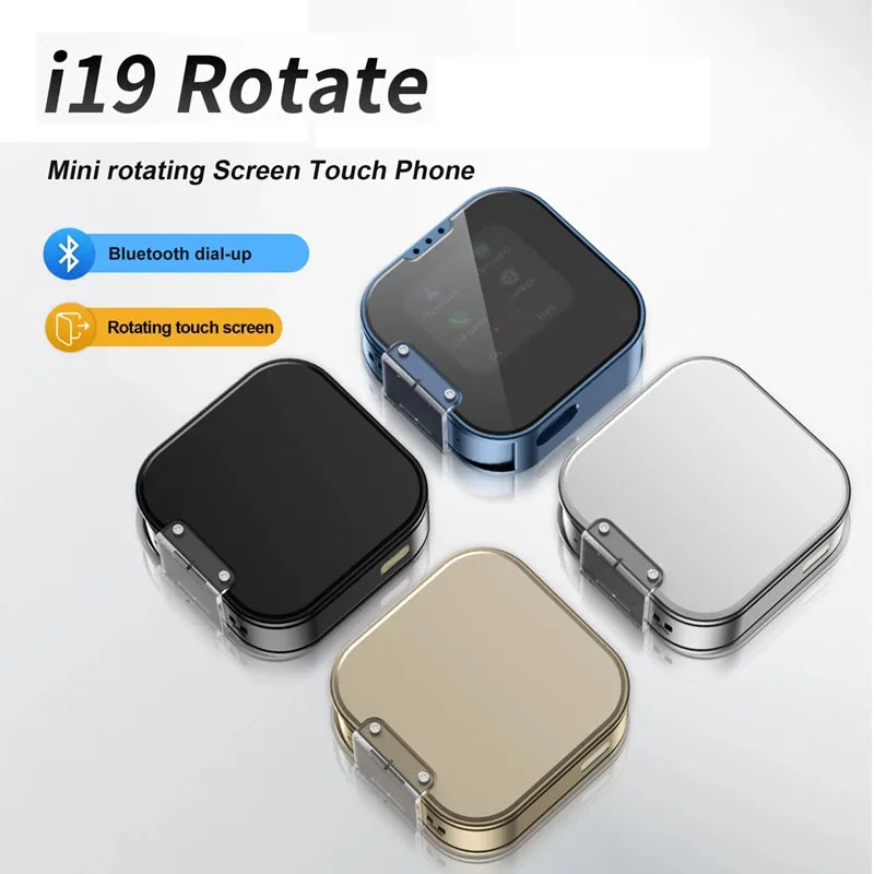 New I19 Rotate Mini Mobile Phone Flashlight Slider Cell Phones Dual SIM Standby Small Size Touch Screen Mobile Phone Pack of 5 - Image 3