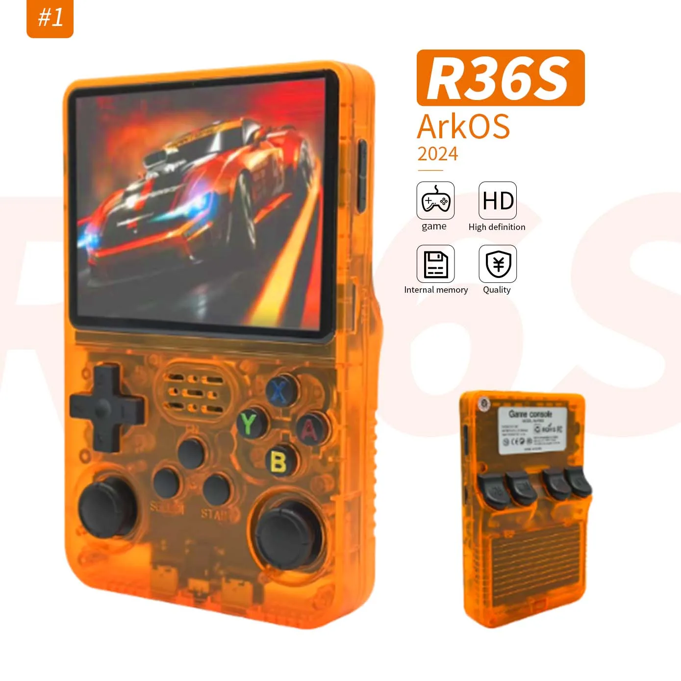R36S Best Selling Colorful Handheld Mini Retro Game Box Classic Console Video Game Player Boy - Image 4