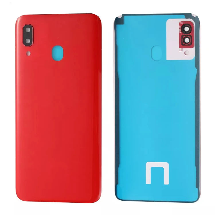 Back Housing Battery Cover Replacement+Rear Camera Lens for Samsung Galaxy A20 A205 Pack of 40 - Image 3