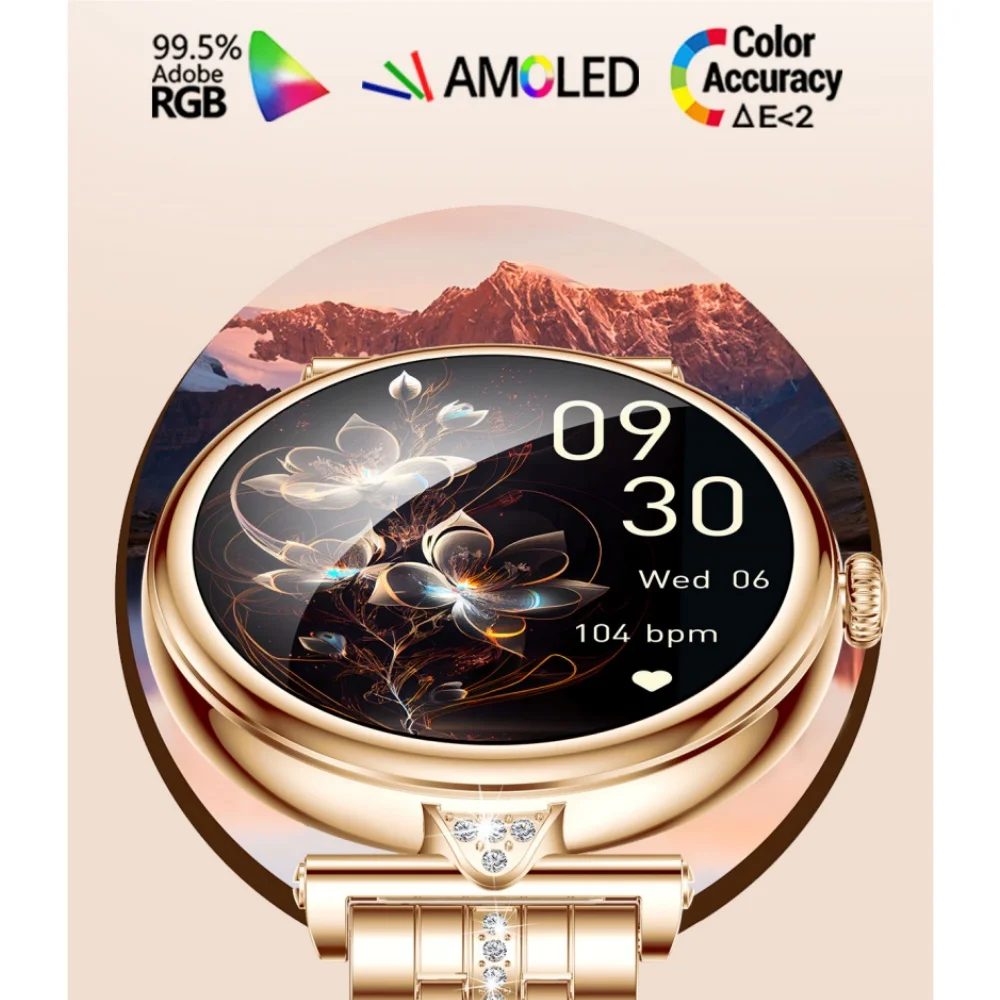 AK73 Women's Fashion Smart Watch Heart Rate Sleep Blood Pressure Monitoring BT Calling Multiple Sports Modes - Image 3