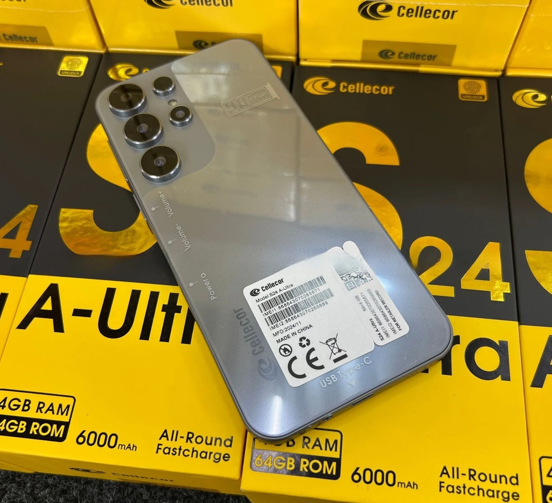 Brand New Mobile S24A-ULTRA 5G Smartphone 6.8-inch Smart Phone 64GB Cheap Smart Telephone