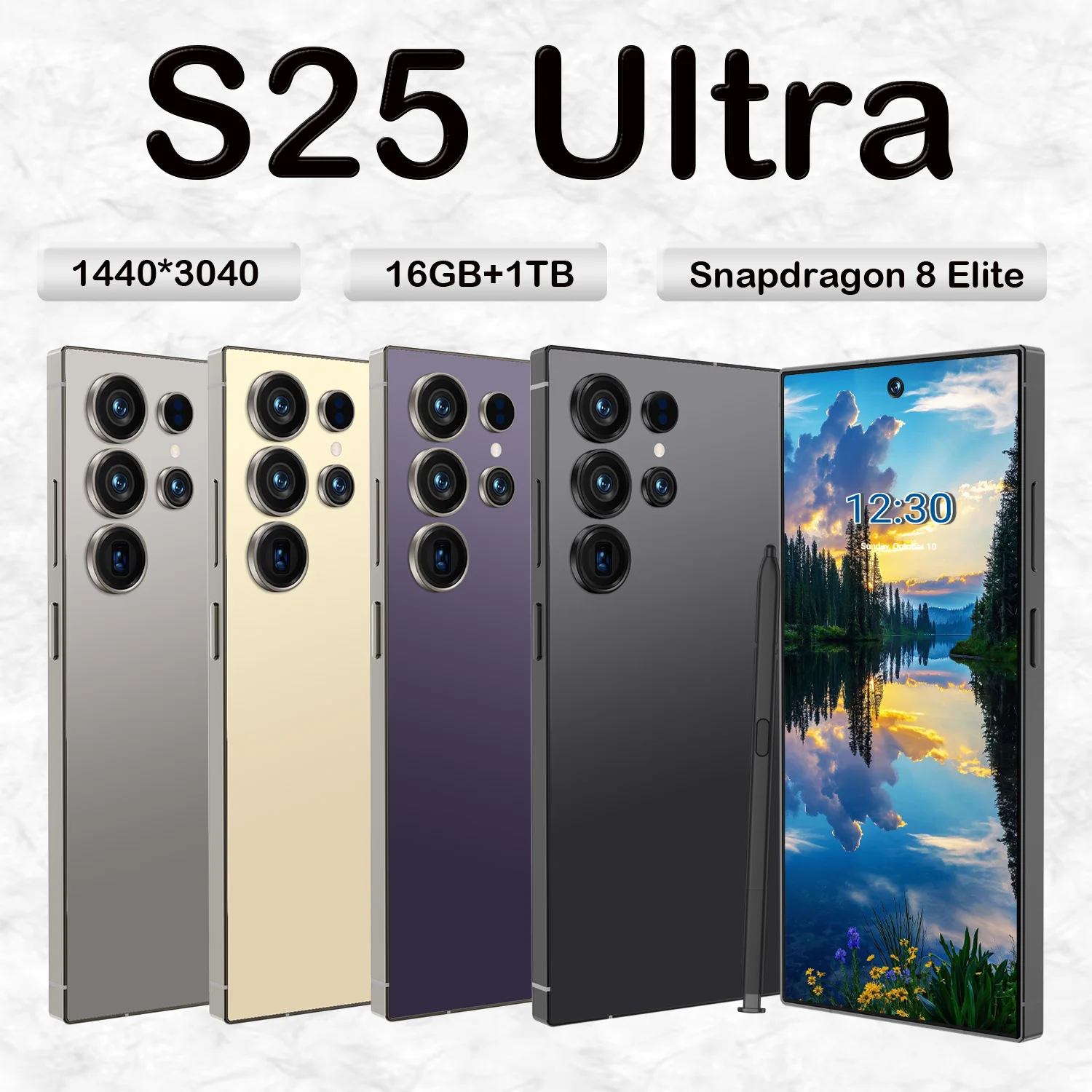 Global Version S25 Ultra 7.3Inch 16GB+1TB 5G Dual SIM Smartphone with HD OLED 90Hz Display LTE Android 13 8000mAh+ Battery - Image 2
