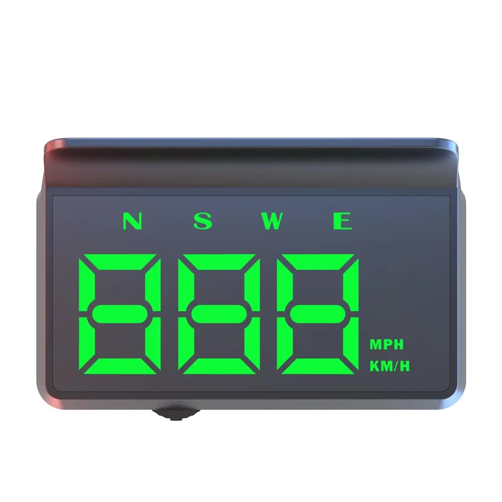 SX-TECH Universal HUD GPS Speedometer Widescreen LED Display MPH/KM/H Compass for Cars Marine Vehicles Green Backlight 1 Year